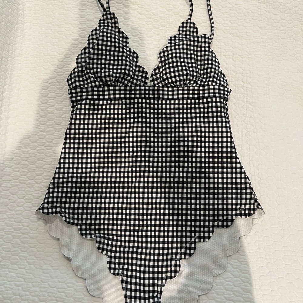 Marysia Santa Clara Black & White Gingham Maillot